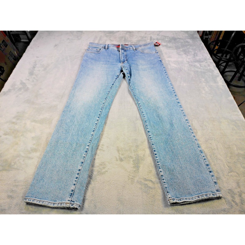 Pierre Cardin Men's Jeans 36W Classic Fit Original Denim Light Blue NWT